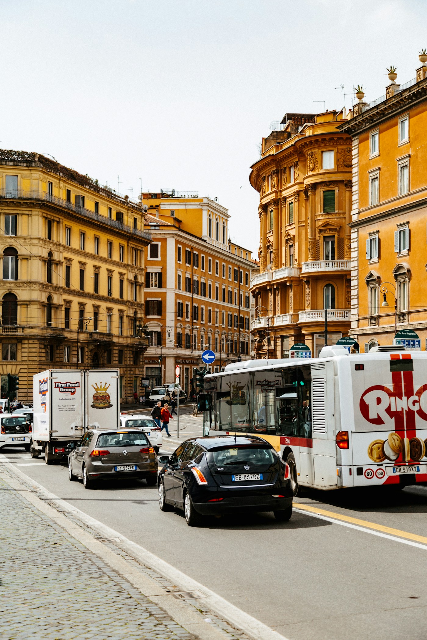 Traffico nel centro di Roma